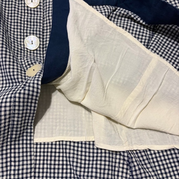 Anthropologie Dress Sz 14 Camelia Collared Button Front Gingham Cottagecore - Picture 9 of 15